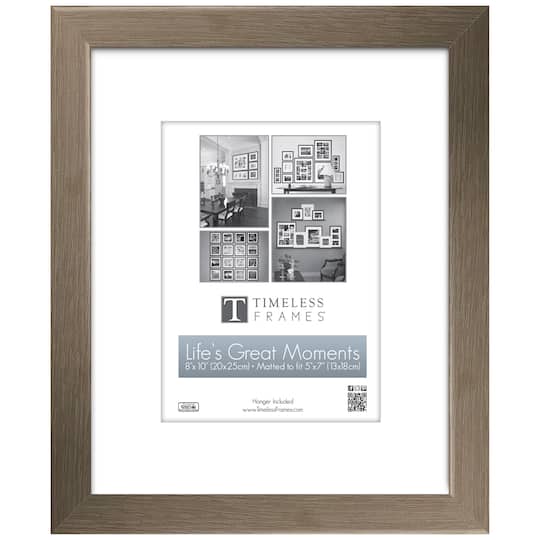 Timeless Frames&#xAE; Life&#x27;s Great Moments Graywashed 5&#x22; x 7&#x22; Frame with Mat